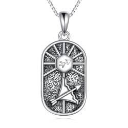 YAFEINI Sternzeichen Schütze Kette Damen 925 Sterling Silber Schütze Konstellation Anhänger Halskette Schütze Schmuck Geschenk Astrologie Horoskop von YAFEINI