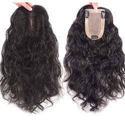 Damen-Haarteile aus Echthaar, 8,9 x 14 cm, gelockt, für Frauen mit dünnem Haar von YAIRYANGTZE