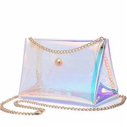 Mädchen Holografische Transparente Tasche mit Kette von YAIRYANGTZE