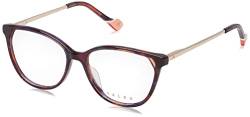 YALEA Damen Vya010 Sonnenbrille, Violett/Rot (Shiny Striped Violet/Red), 52 von YALEA