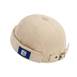 YAMEE Cap Herren Hut Damen Docker-Cap Unisex Docker Mütze Hafenmütze Seemannsmütze Herrenhut Bikercap Hat Wandermütze Seemannskappe（Kappenumfang：56-58cm） von YAMEE