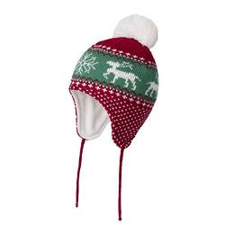 YAMEE Kinder Mütze Baby Warm Wintermütze Jungen Mädchen Kleinkind Earflap Beanie Strickmütze Warm Herbst Wintermütze Cap Schädelkappe mit Ohrenschützer(0-5 Jahre alt) von YAMEE