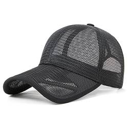 YAMEE Sommermütze Herren Damen Baseball Cap,Sommercap Unisex Mesh Basecap Sonnenschutz Kappe,Baseballmütze Atmungsaktives Sporthut für Herren und Damen von YAMEE