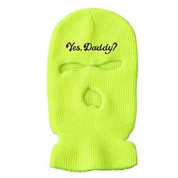 YAMEE Wintermütze Balaclava Damen Herren 3-Loch-Vollmasken-Skimaske Warme,Winter-Sturmhaube für Outdoor-Sportarten,Beanie Sturmmaske strickmütze Herren von YAMEE