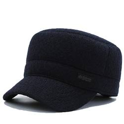 YAMEE Wintermütze Herren/Damen Armycap mit Ohrenklappen,Militärmütze Herren Warm Military Kappe Wintercap,Herrencap Trucker Hut mit Innenfutter von YAMEE