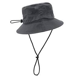 Fashion Bucket Hat Packbar Fischer Hut - Adjustable Sommer Bucket Hats with Schnur für Damen Herren UV-Schutz von YAMEIZE