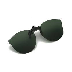 YAMEIZE Clip für Sonnenbrille, Flip Up ohne Rahmen, Sonnenbrille, Herren und Damen, polarisiert, geeignet für Outdoor…, Dunkelgrün von YAMEIZE