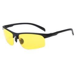 YAMEIZE Herren Sonnenbrille Polarisiert Sport Klassischer Metallrahmen UV400-Schutz zum Fahren Angeln Radfahren von YAMEIZE