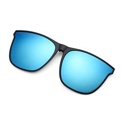 YAMEIZE Modische polarisierte Clip-On-Sonnenbrille für Männer und Frauen UV400-Schutz Flip-Up-Brille im Freien (Blau) von YAMEIZE