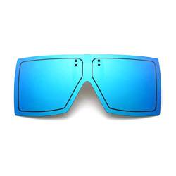 YAMEIZE Oversized Polarisierte Mode Sonnenbrille zum Clip on Protection UV für Damen Herren Brille Trendy Flip up Sonnenbrille de Conduite à la Mode von YAMEIZE