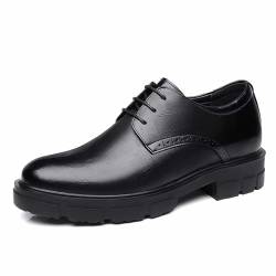 Lederschuhe Herren Schwarz - Anzugschuhe Abendschuhe Business Party Lederschuhe Hochzeitsschuhe Slip on Flach Schnürhalbschuhe Businessschuhe Sportlich Große Größen Formale Schuhe von YANFJHV