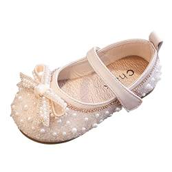 YANFJHV Prinzessin Schuhe MäDchen Einzelne Schuhe Abendschuhe Elegant Mary Jane Halbschuhe Kleid Schuhe Performance Festliche Uniformschuhe Schulschuhe Bow-Knot Hochzeitsschuhe Loafers von YANFJHV