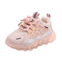 YANFJHV TurnschläPpchen Mädchen Schwarz 29 - Leuchtende Schuhe Sneakers Atmungsaktiv Freizeitschuhe Laufschuhe Casual Bequeme Flache Schuhe Sportschuhe Licht Blink Schuhe Einzelne Schuhe von YANFJHV