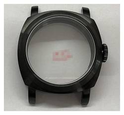 YANGQI yaoqijie Saphirkristall Hohe Qualität 316L Edelstahl poliert & gebürstet & PVD. Uhrenkoffer, die mit kompatibel sind ETA 6497/6498. Bewegung 030A. Lasting (Color : PVD Black case) von YANGQI