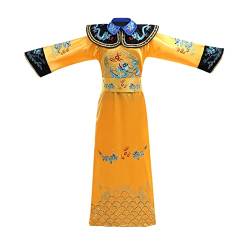 Hanfu Alte Chinesische Qing Kaiser Kostüm Qing Kaiser Männer Hanfu Dragon Robe for Cosplay Performance Neuheit Kleidung (Color : Yellow, Größe : L) von YANLINA