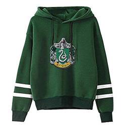 YANNI 3D Prints Slytherin Pullover Hoody,Unisex Cosplay Hoodie Sweatshirt,Jumper Für Frühling Und Herbst-Grün L von YANNI