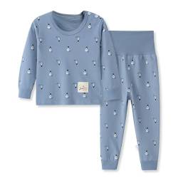 100% Baumwolle Baby Kinder Schlafanzüge Jungen Mädchen Pyjamas Set Langarm Nachtwäsche(Tag60/2-3 Jahre,Muster 7) von YANWANG