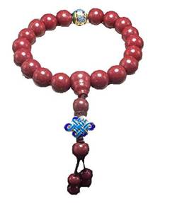 YANYUESHOP Zinnober Armband Buddha Perlen Armreif von YANYUESHOP