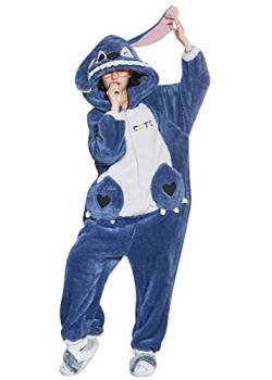 YAOMEI Erwachsene Unisex Jumpsuits, Kostüm Tier Kostüm-Anzug Onesie Nachthemd Schlafanzug Kapuzenpullover Nachtwäsche Cosplay Karton 3D Kigurumi Fastnachtskostuem Party Halloween von YAOMEI