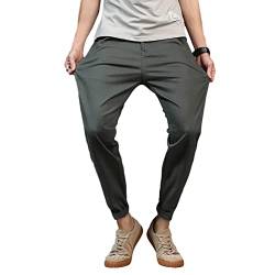 YAOTT Herren Chino Hose Regular Fit Cargo Hose Baumwolle Outdoor Hose Männer Freizeithose Hose Einfarbige Haremshose Casual Stretch Chinohose Grün 6XL von YAOTT