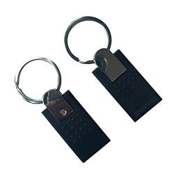 125kHz EM4100 Chip RFID Zugang Schlüsselanhänger schwarz Farbe Metall (5 Stück) von YARONGTECH