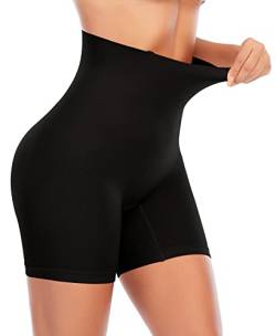 YARRCO Bauchweg Unterhose Damen Shapewear Miederhose Hohe Taille Figurformende Unterwäsche Leggings Miederpants (Schwarz, XL) von YARRCO