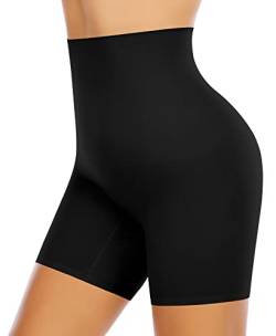 YARRCO Bauchweg Unterhose Damen Shapewear Miederhose Hohe Taille Figurformende Unterwäsche Leggings Miederpants (Schwarz-Leichtformen, 2XL) von YARRCO