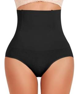 YARRCO Bauchweg Unterhose Damen Shapewear Miederhose Hohe Taille Miederslips Body Shaper Figurformende Unterwäsche (Grau, M) von YARRCO