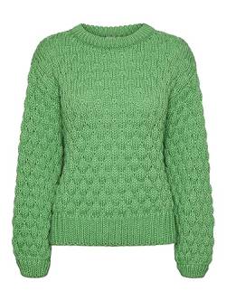 Y.A.S Damen YASBUBBA LS Knit Pullover S. NOOS Strickpullover, Classic Green, L von YAS