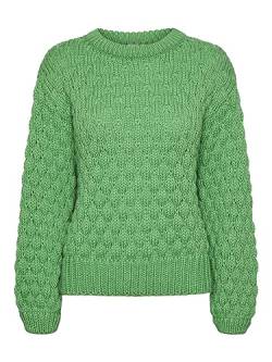 Y.A.S Damen YASBUBBA LS Knit Pullover S. NOOS Strickpullover, Classic Green, M von YAS