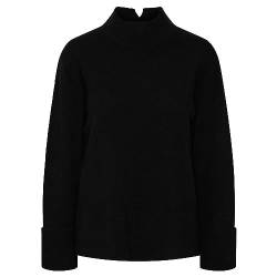 Y.A.S Damen YASEMILIE Highneck Knit Pullover S. NOOS Strickpullover, Black, XL von YAS