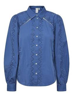Y.A.S Damen YASKENORA LS Shirt S. NOOS Bluse, Federal Blue, Large von YAS