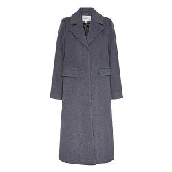 Y.A.S Damen YASLIMA LS Wool Mix Coat S. NOOS Wollmantel, Medium Grey Melange, M von YAS