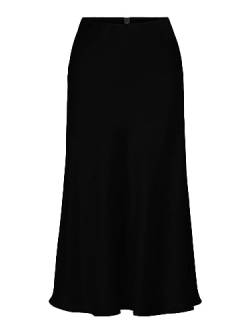 Y.A.S Damen YASPELLA HW MIDI Skirt S. NOOS Rock, Black, 48 von YAS