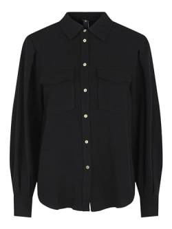 YAS Damen Yasviggi Ls Shirt Noos, Schwarz, L von YAS