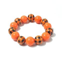 YAZILIND Frauen Halloween Armbänder Kürbis niedlich Kostüm Schmuck elastisch Urlaub Nacht Abend Party Zubehör (Orange) von YAZILIND