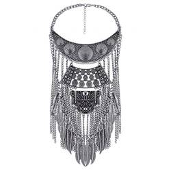 YAZILIND Halsband Halsketten Anhänger Maxi Choker Statement Boho Frauen Schmuck, Legierung von YAZILIND