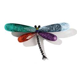 YAZILIND Retro Unisex Niedlichen Tier Libelle Muster Strass Brosche Abzeichen Schmuck für Hochzeit Prom Party Farbe von YAZILIND