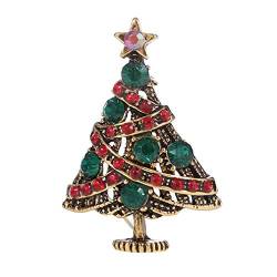 YAZILIND Weihnachtsbaum Glocke Broschen für Wedding Bouquet Pin Sweater Kappen Schnalle Zirkon Schmuck Weihnachten Zubehör Geschenk von YAZILIND