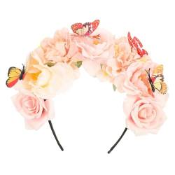 Künstliches Blumen-Stirnband, Boho-Dekor, Halloween-Stirnband, Fascinator-Kopfschmuck, dekoratives Stirnband/769 von YBAOFU