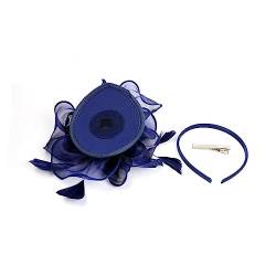 YBAOFU Kopfband, Hochzeit, Haarschmuck, Retro-Dekor, Abschlussball, Kostüm, Stirnband, Blaue Fascinatoren, Kirchenhüte für/148 von YBAOFU