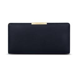 YBRAVO Damen-Geldbörse aus weichem Leder, Leder-Kreditkartenhalter, Bifold-Clutch, Münz-Reißverschluss, Lange Reise-Geldbörse für Frauen und Mädchen (Color : Black) von YBRAVO