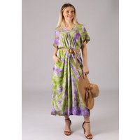 YC Fashion & Style Maxikleid "Bohème-Chic Maxikleid in Batik mit Taschen" Alloverdruck, Basic, Boho, Einschubtaschen, Hippie, bequem zu tragen von YC Fashion & Style