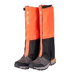 YCBMINGCAN Care Leg Beingamaschen, atmungsaktiv, verstellbar, für Schneestiefel, Gamaschen für Camping, Wandern Schuh Schutz Folie (D, XL) von YCBMINGCAN