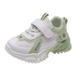 YCBMINGCAN Kinder Kleinkind Sport Mädchen Mesh Baby Turnschuhe Schuhe Kinder Jungenschuhe rutschfeste Babyschuhe (Green, 31) von YCBMINGCAN