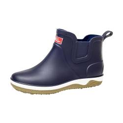 YCBMINGCAN Männer Regen Slip Casual Schuhe Kurz Auf Stiefel Wasser Ankle Outdoor Mode männer Casual Schuhe Herren Schuhe S (Blue, 39) von YCBMINGCAN