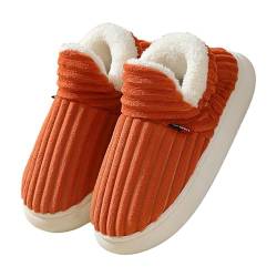 YCYATS Dinorara Hausschuhe, Dinorara - Plüsch Hausschuhe, Sunmoine Cloud Slippers,Pillow Warm Fuzzy House Slippers (Orange, Erwachsene, Damen, 39, Numerisch (von/bis), EU Schuhgrößensystem, 40, M) von YCYATS