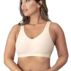 YCYATS Glammering BH, Glammering Premium Wireless Shaper Bra, Daily Comfort Wireless Shaper Bra (DE/NL/SE/PL, Alphanumerisch, XXL, Regular, Regular, Standard, Beige) von YCYATS