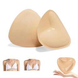 YCYATS Monoka Push Up Pads, Selbstklebender BH Push Up, Doppelseitig Klebende Pushup Nippelcover (Beige, E-F Körbchen) von YCYATS