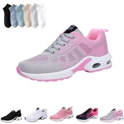 YCYATS Orthoback Schuhe OrthopäDische Schuhe Damen Herren Orthoshoes Cloudwalk Pro - Ergonomischer Schmerzlinderungs-Schuh (Gray Pink, Erwachsene, Damen, 38, Numerisch, EU Schuhgrößensystem, M) von YCYATS